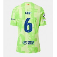 Dres Barcelona Paez Gavi #6 Tretina 2024-25 Krátky Rukáv